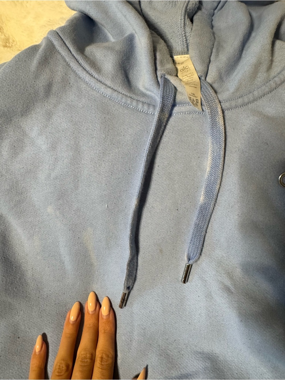 ALO Yoga Light Blue Hoodie - Picture 7 of 10